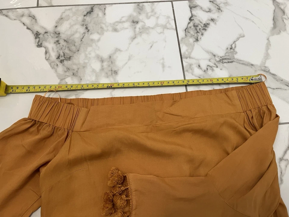 Mini vestido Baevely para mujer talla pequeña fuera del hombro con pompón Foto 4 de 4