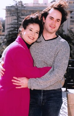 actress Marie Jose Nat her son Aurelien Drach television festival - Old Photo 1