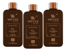 Coffee Premium All Liss Hair Progressive Brush Kit 3x1L - Honma Tokyo WENNOZ