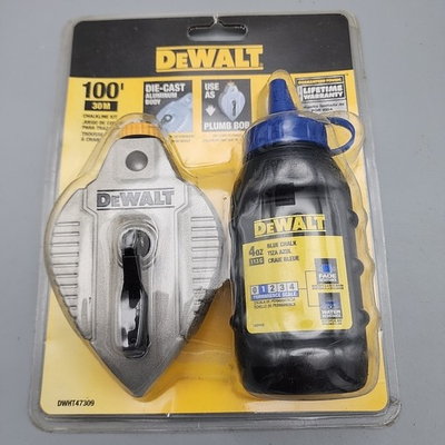 #ad Dewalt Chalk 100 ft. Line Reel Kit amp; 4 oz Blue Chalk DWHT47309 A38 $17.87