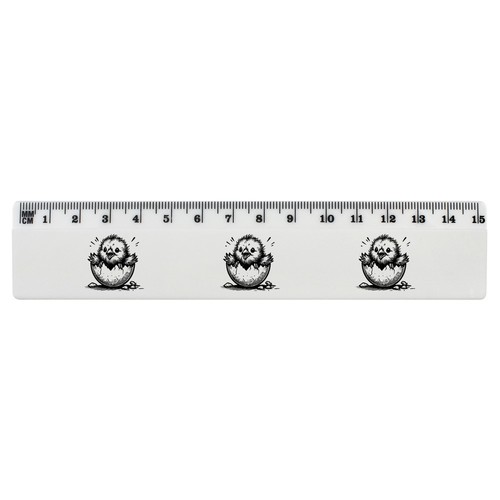 'Baby Chick Hatching' White Plastic Ruler (RL051166) | eBay Australia