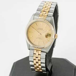 Tudor Prince Oysterdate uomo 34 mm ref. Orologio 74033 quadrante champagne #W308038 1