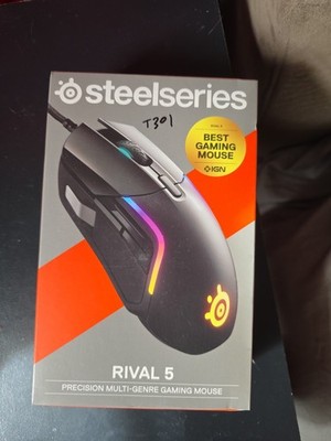 NEW & SEALED - STEEL SERIES Rival 5 RGB Precision Optical Gaming Mouse Black