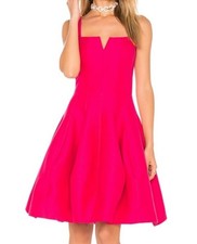 Halston Heritage Hot Pink Tulip Mini Dress Women’s Size 2