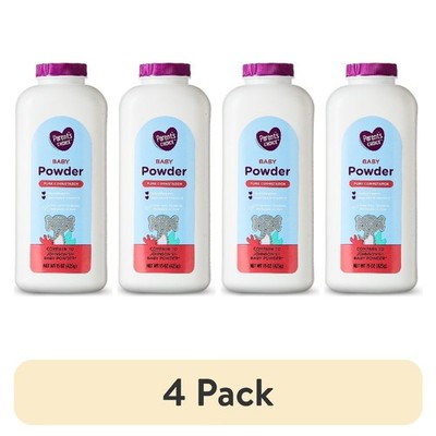 Pure Cornstarch Baby Powder with Aloe Vera and Vitamin E 15 oz 4 Pack