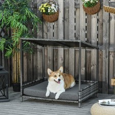 PawHut Wicker Dog House