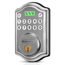 Keyless Entry Door Lock with Keypad - Smart Deadbolt for Front Door with 2 Ke...