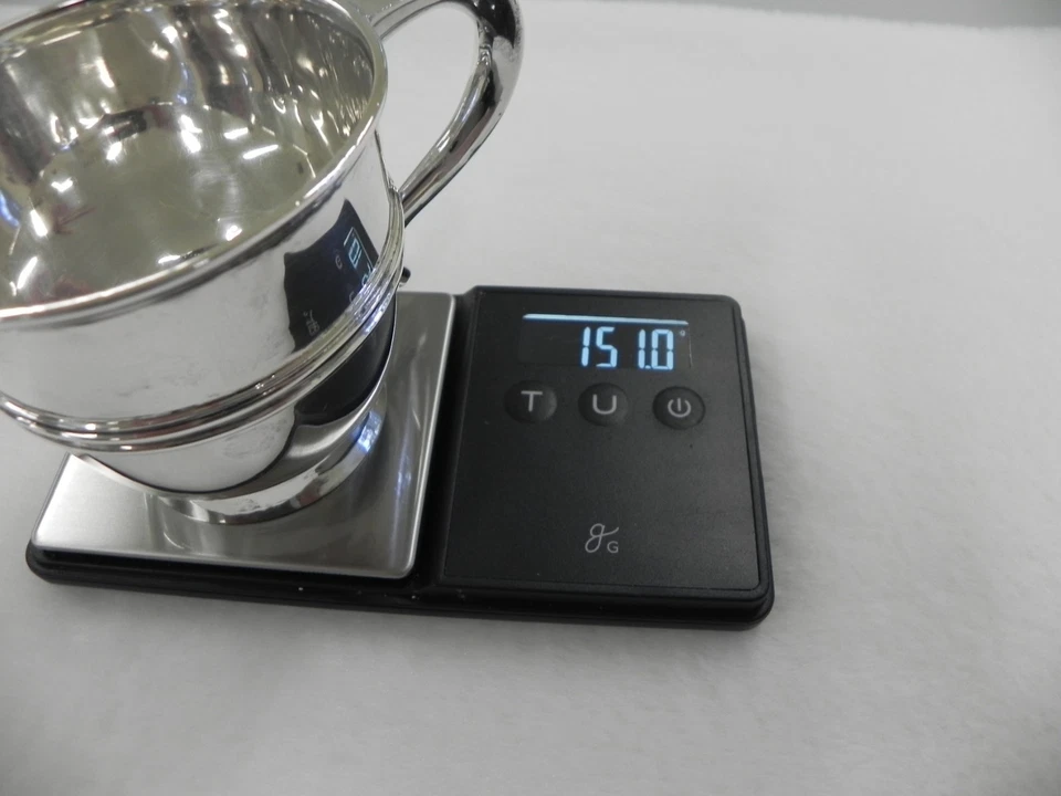 Antigua taza victoriana de plata esterlina con sello John Cockburn Richmond SIN RASPA Foto 2 de 4