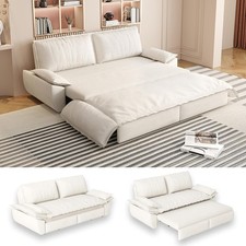 73.2" Futon Sofa Bed 3 in 1 Convertible Sleeper Sofa Velvet Pull Out Bed