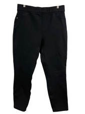 Spanx Pants Womens XL Black Ponte Jegging Skinny Pull On Stretch Shaping Work