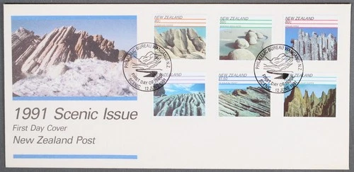 MayfairStamps New Zealand FDC 1991 Mountain Scenes Combo First Day Cover aaw_684