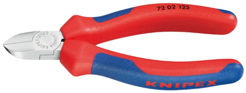 Knipex 72 02 125 Flush Cut Diagonal Side Cutters for Lead Plastics Cable Ties