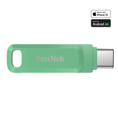SanDisk 64GB Ultra Dual Drive Go USB Type-C Flash Drive Green- SDDDC3-064G-G46AG