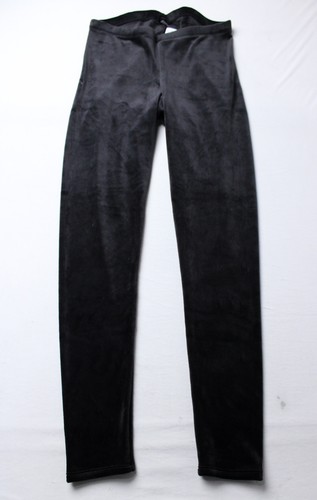 Felina Women's Solid Ultra Luxe Velour Soft Leggings EJ3 Black Size XL NWT