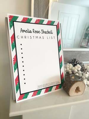 Personalisierte Weihnachtsliste mit Namen Weihnachtsmann Winter Weihnachten Saison Wand Home De
