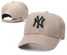 New 2025 New York Baseball hat, Embroidered NY Adjustable, Khaki special