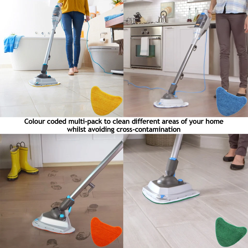 Pads for VAX Steam Cleaner Mop Cover Pad S2 S3 S5 S7 S86 Bare Floor Total Home - Image 2 of 4