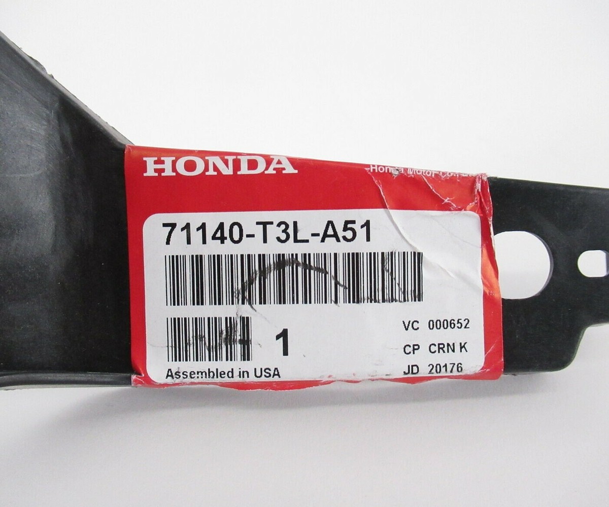 Genuine OEM Honda 71140-T3L-A51 Passenger Front Bumper Bracket