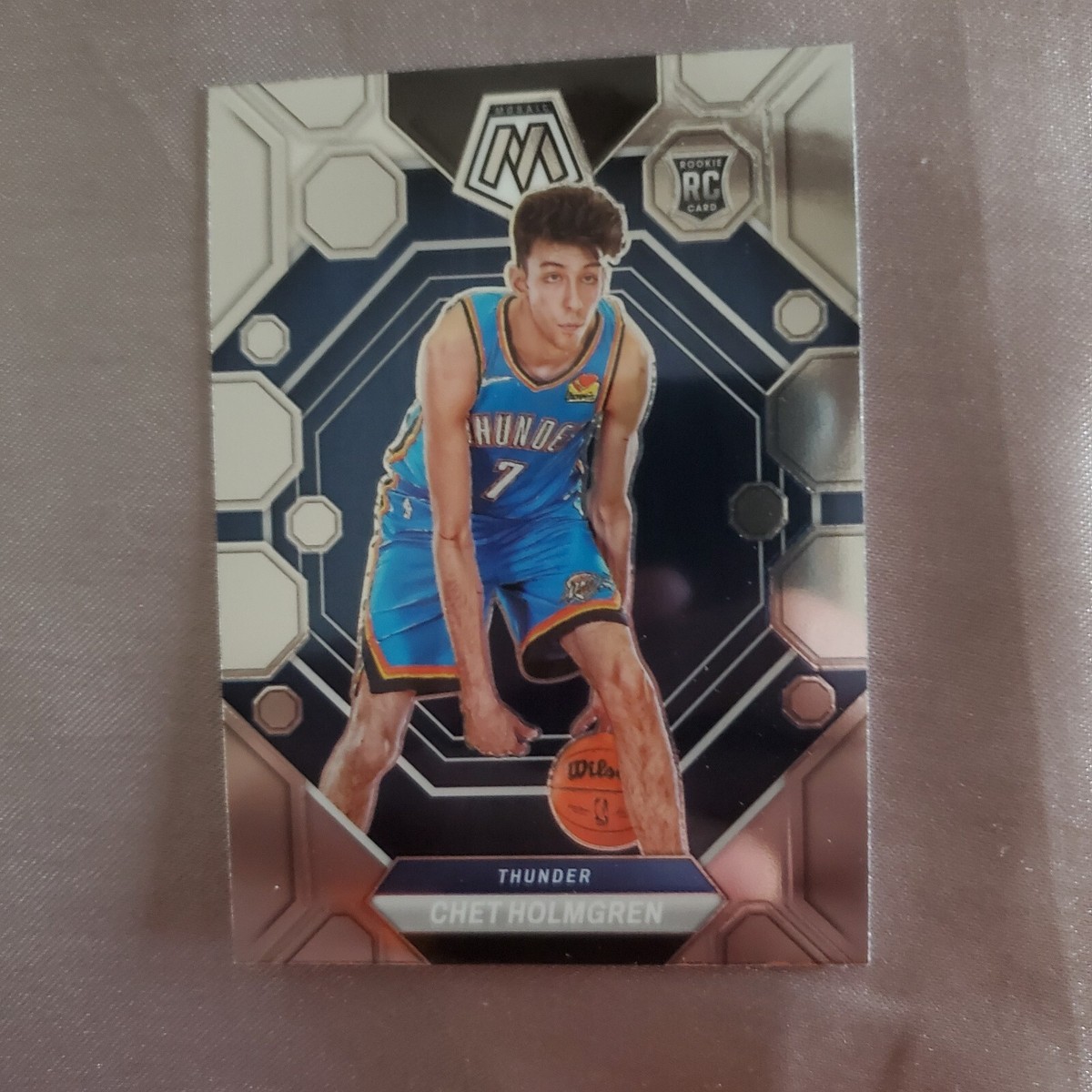 2022-23 Panini Mosaic Chet Holmgren RC #236 Oklahoma City Thunder 