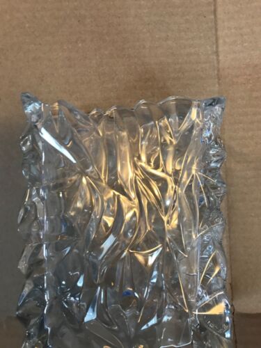 Rosenthal Studio-line Vase Glass Crystal Crumpled Bag Germany - Picture 7 of 9