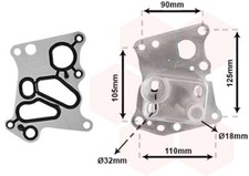 Ölkühler passend für Mercedes-Benz C-Klasse W204 S204 R172 SLC 200 C 180 CGI E