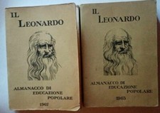 2 LIBRI-IL LEONARDO-ALMANACCO DI EDUCAZIONE POPOLARE-1962/65