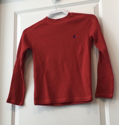 Polo Ralph Lauren red long sleeve shirt Sz S/8 - Picture 1 of 5