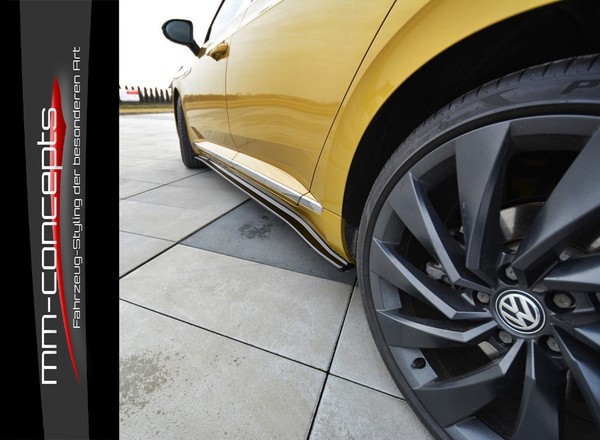 CUP Seitenschweller AnsäTze Schwarz FüR VW Arteon R-Line Side Skirts Schweller-image