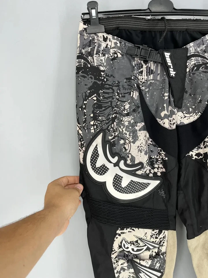 Berik Motocross Pants S/30 Black Gray Graphic Dirt Bike Enduro Racing Gear - Imagem 2 de 4