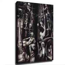 Abstract Hr Giger Poster Home Decor Canvas Painting HD Picture Bedroom Wall Art