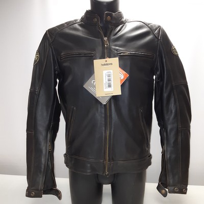 HELSTONS modello Oldies GIUBBOTTO PELLE moto, bikers XL | eBay