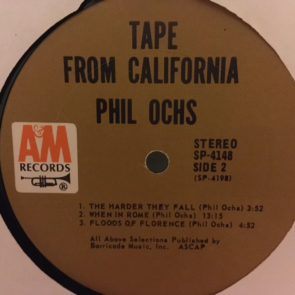 Vinyl Record LP Phil Ochs Tape from California Foto 4 de 4