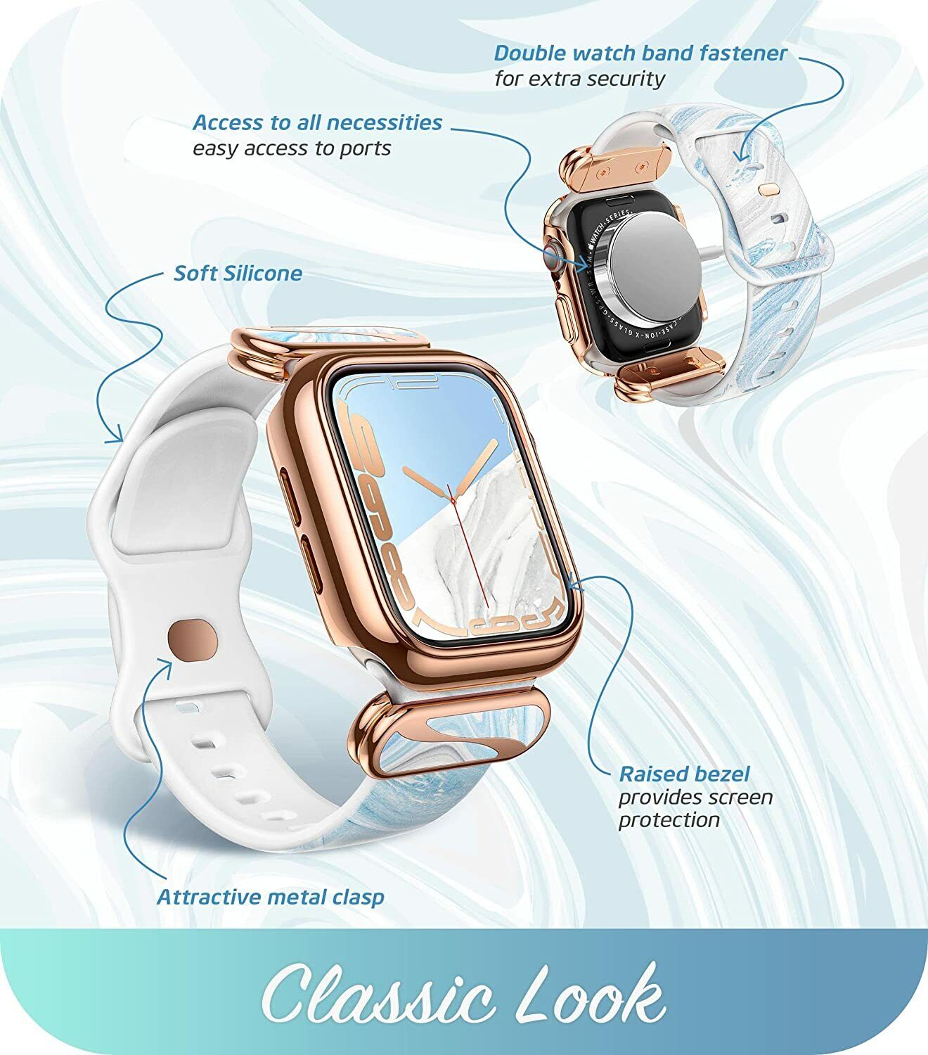 For Apple Watch 7/6/SE/5/4 [45/44mm], i-Blason Smart Watch Case 