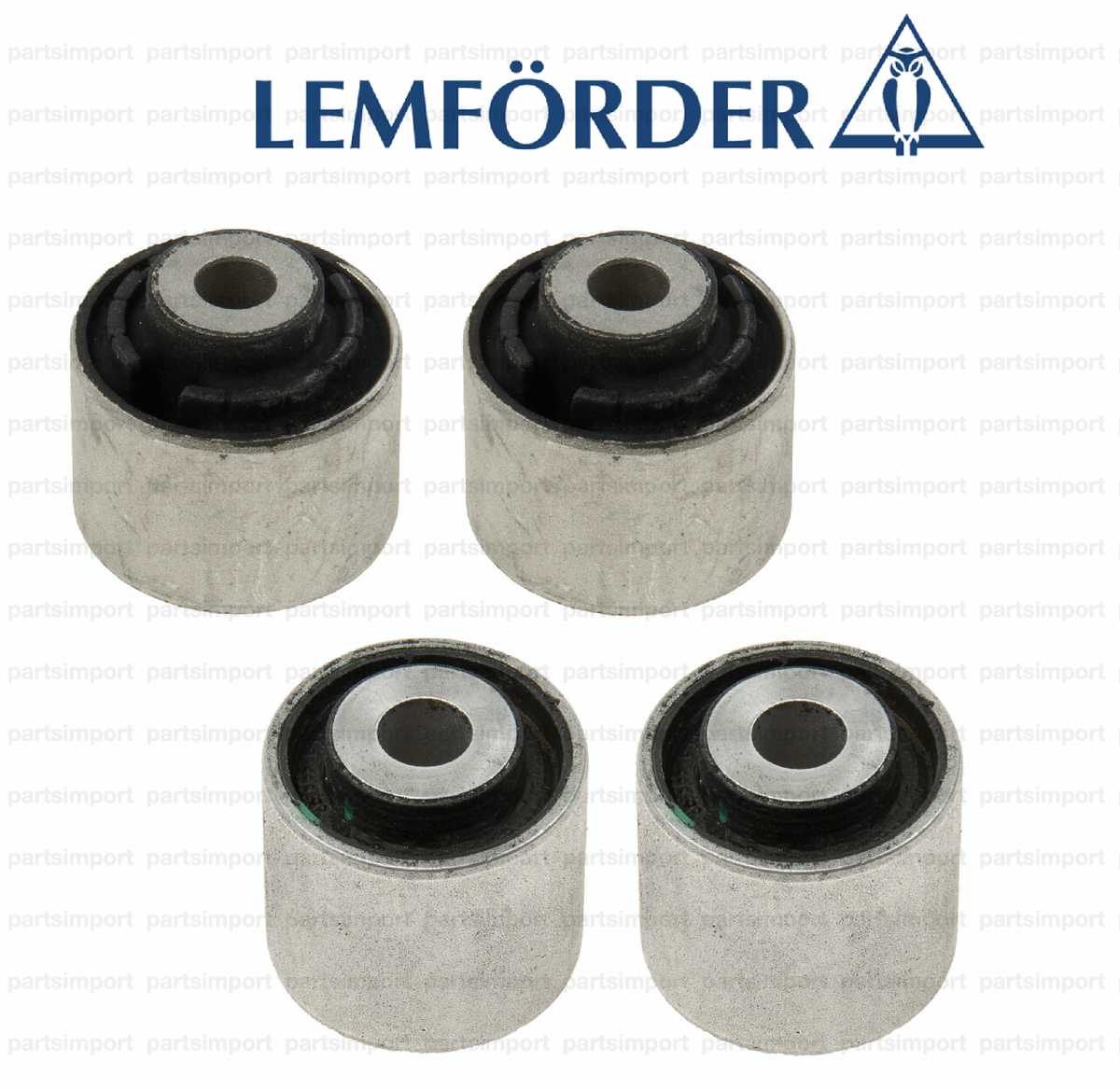 Set of 4 Front Lower STRAIGHT Control Arm Bushings Inner +