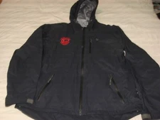 Duck Camp Men's Hooded Shell Jacket Large Logo Rock Creek MT