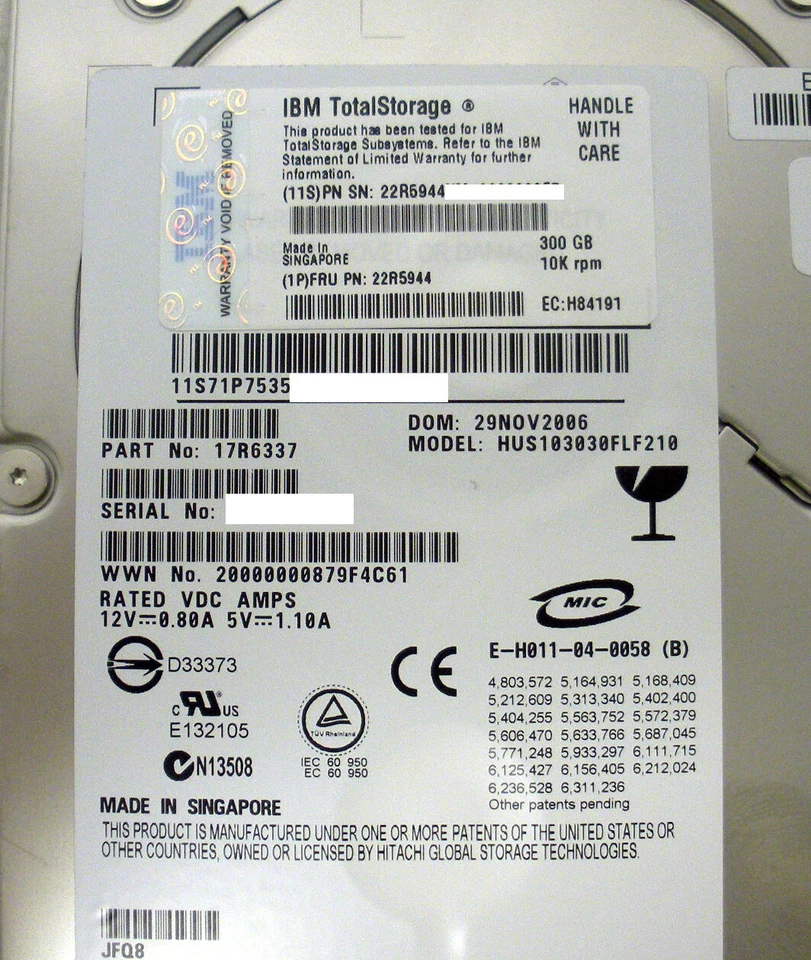 IBM 39M4597 300GB 10K 2Gb FC Hard Drive 5223 39M4594 23R0439 for DS4000 - Image 4 of 4