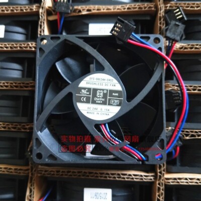1 PCS  DWPH Fan EFC-08E24H-ER02  DC24V 0.15A 8025 8CM 3 wire   cooling fan