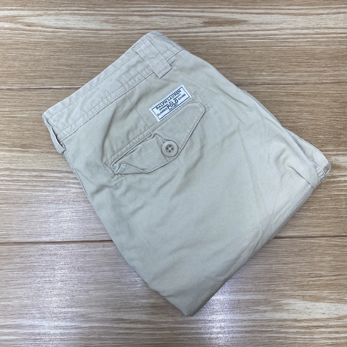 Pantalones Cortos Para Ni os Polo Ralph Lauren Cargo De Color Caqui Peque os16