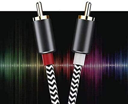 USB auf 2 Stecker RCA Audio AUX Kabel für PC Stereo Y Splitter Kabel Buchse 16 Fuß - Bild 4 von 7
