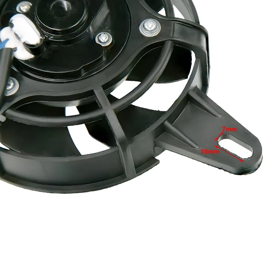 Radiador eléctrico para motocicleta ATV ventilador de refrigeración térmica enfriador de agua buggy go kart Foto 4 de 4