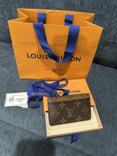 Authentic Louis Vuitton Reverse Monogram Card Holder M69161
