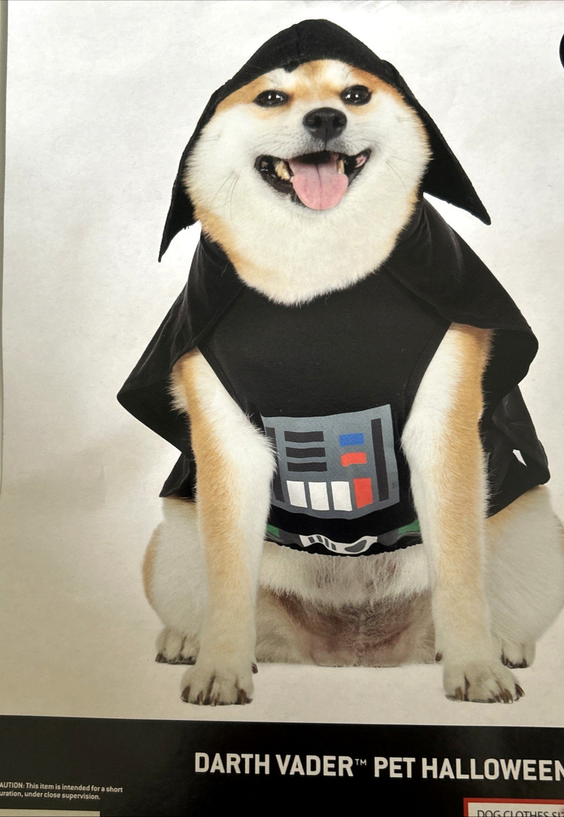 Star Wars Dog Darth Vader Pet Costume Halloween Size S-M Officially Licensed NEW