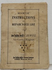 Original Newway Jewel hit & miss engines instructions and repair price list book