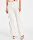 Tahari ASL Womens Pants Size 16 White Full Leg Stretch Knit Trouser New