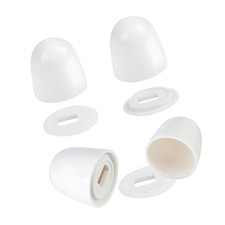 4 Packs White Toilet Bolt Caps, Toilet Bolt Covers Are Suitable for A Variety...