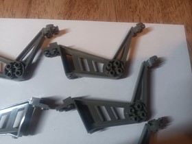 B Lego Lot 6 Large Insectoid Legs Old Dark Gray 30212 6977 9736 6919 6969