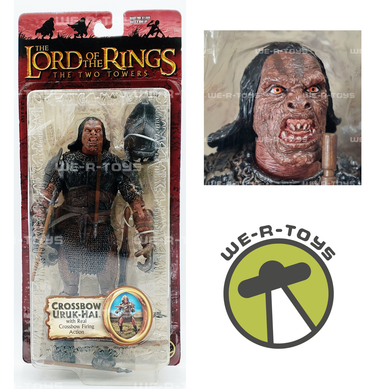 the Lord of the Rings Crossbow Uruk-Hai Action Figure 2003 Toy Biz 81401