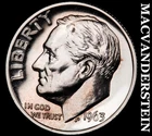 1963 Roosevelt Dime- Silver Choice Gem Brilliant Uncirculated Luster #i7838