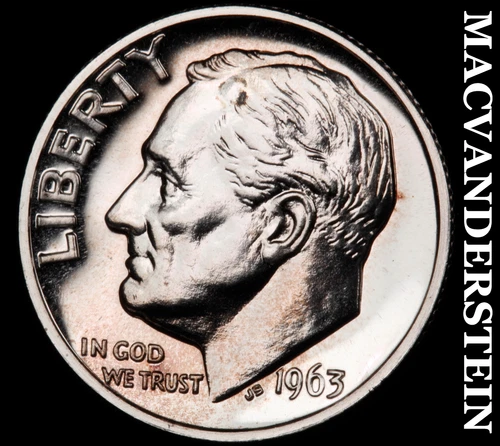 1963 Roosevelt Dime- Silver Choice Gem Brilliant Uncirculated Luster #i7838