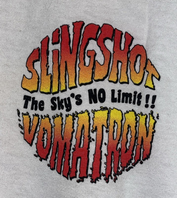 Slingshot Vomatron White Short Sleeve Screamers T-Shirt Daytona Beach No Tag